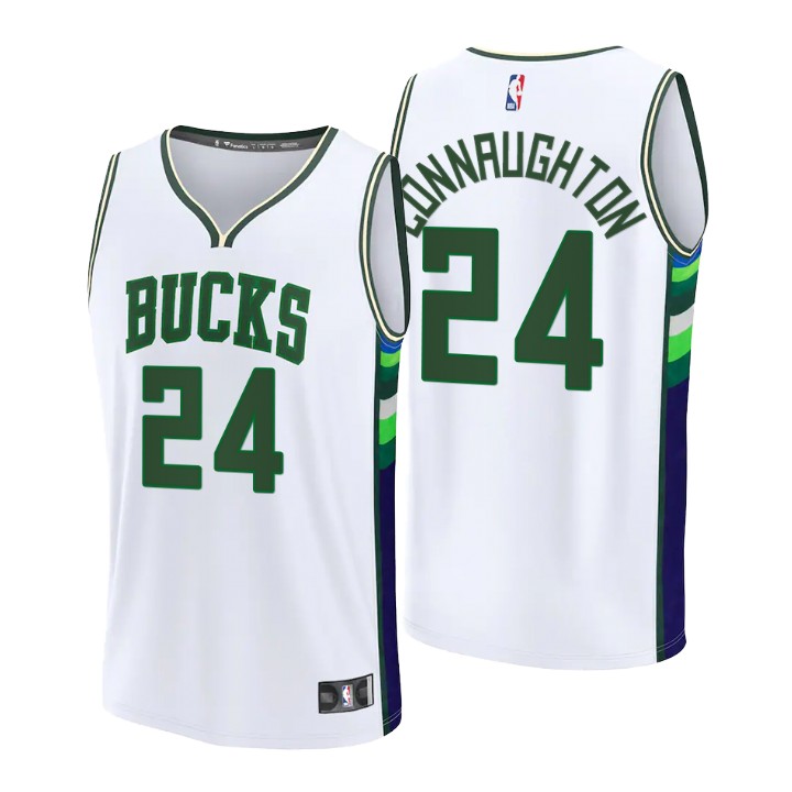 2021-22 Milwaukee Bucks Pat Connaughton Replica Jersey City