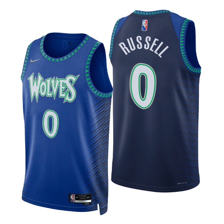 2021-22 Minnesota Timberwolves D'Angelo Russell City 75th Anniversary Jersey
