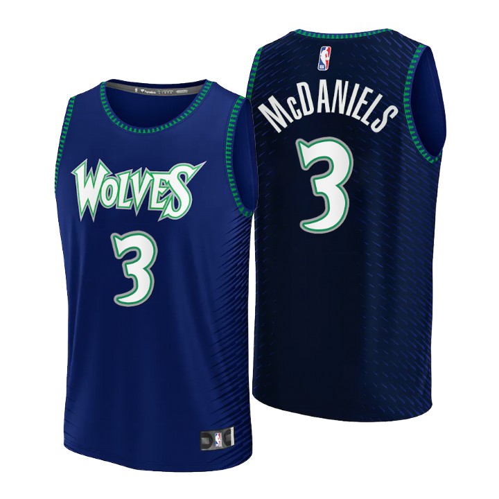 2021-22 Minnesota Timberwolves Jaden McDaniels Replica Jersey City