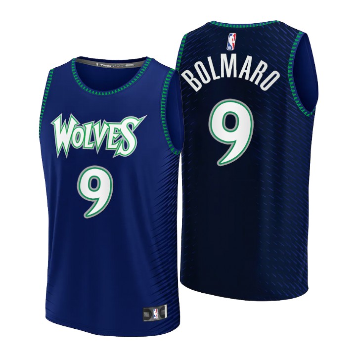 2021-22 Minnesota Timberwolves Leandro Bolmaro Replica Jersey City