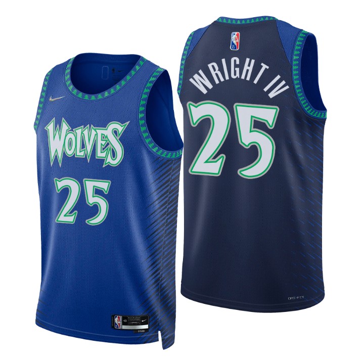 2021-22 Minnesota Timberwolves McKinley Wright IV City 75th Anniversary Jersey