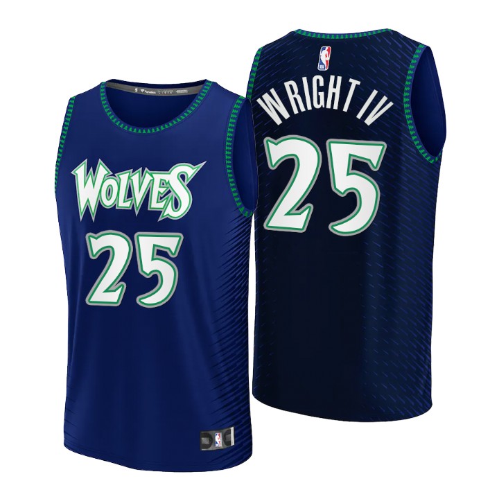 2021-22 Minnesota Timberwolves McKinley Wright IV Replica Jersey City