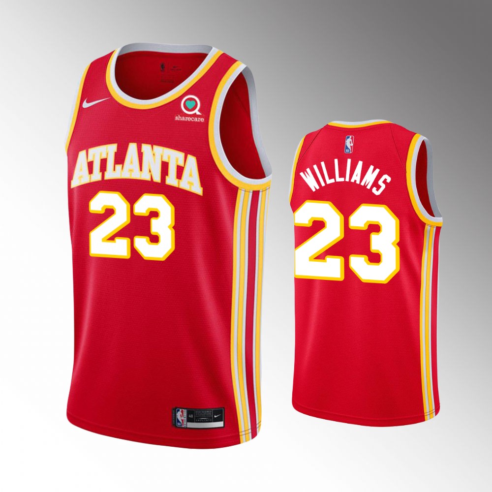 2021 Hawks Lou Williams Icon Edition Red Swingman Player Jersey
