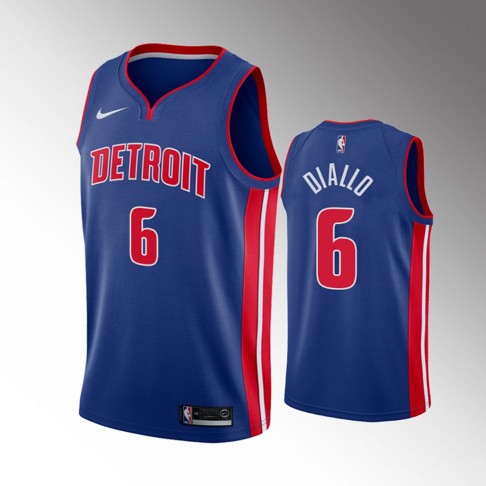 2021 Pistons Frank Jackson Icon Edition Blue Jersey