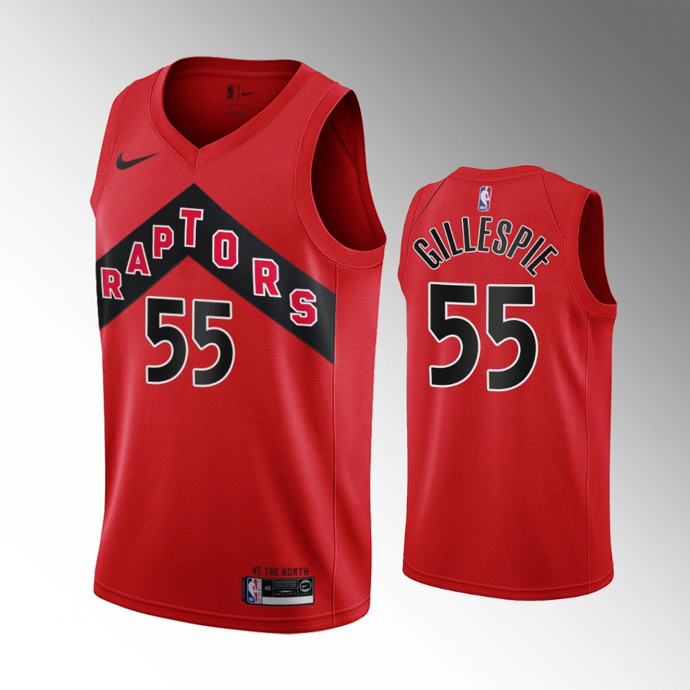 2021 Raptors #55 Freddie Gillespie Icon Edition Red Jersey