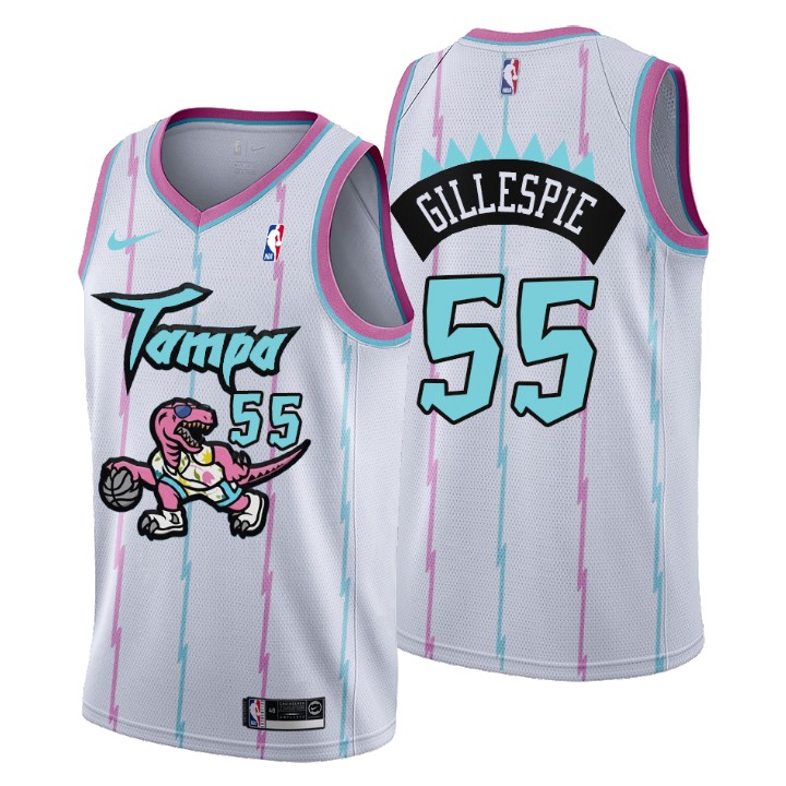 2021 Toronto Raptors Tampa City #55 Freddie Gillespie Jersey White
