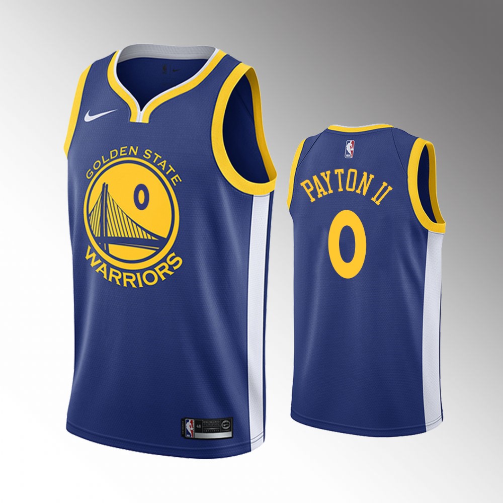 2021 Warriors #0 Gary Payton II Icon Edition Royal Jersey