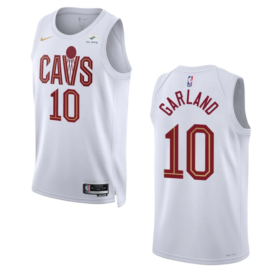 2022-23 Association Edition Cleveland Cavaliers Darius Garland White Swingman Jersey