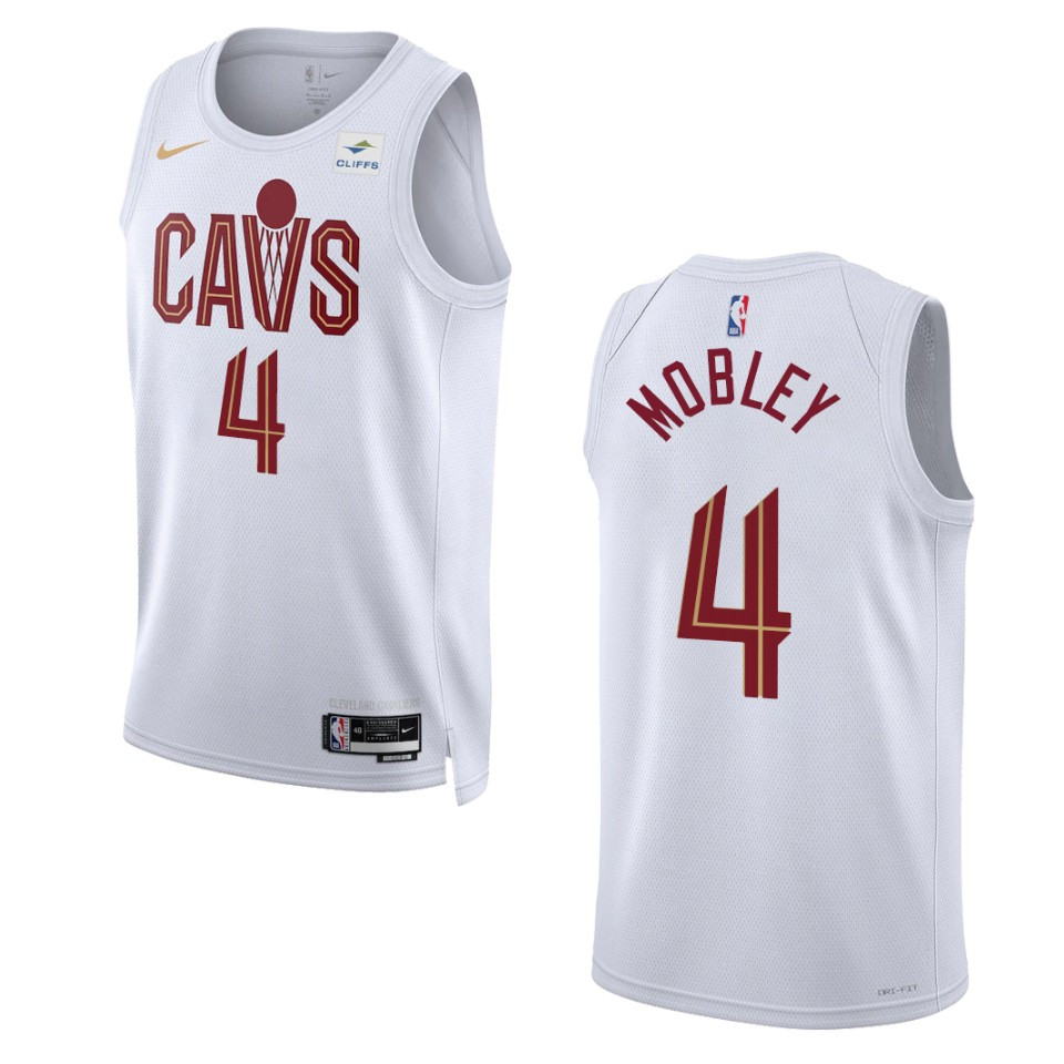 2022-23 Association Edition Cleveland Cavaliers Evan Mobley White Swingman Jersey