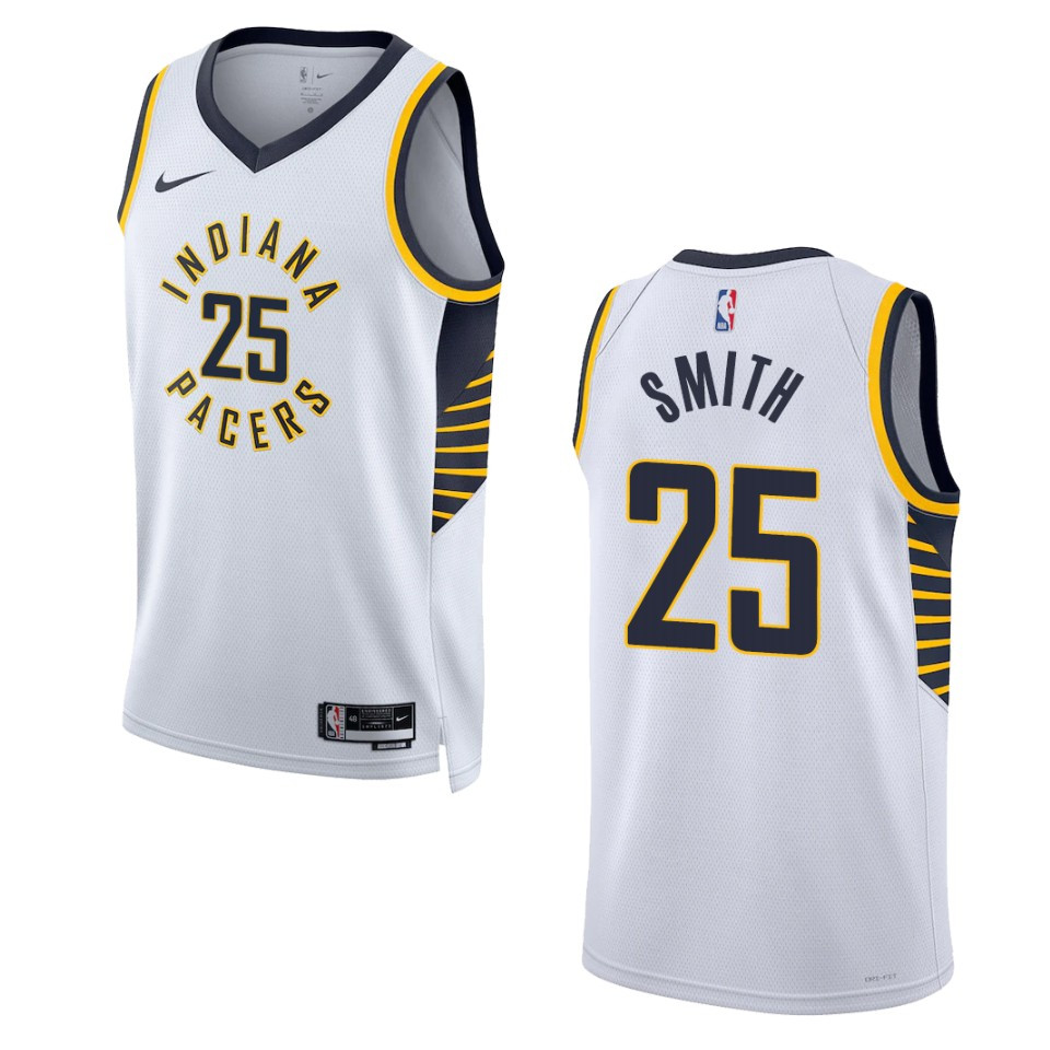 2022-23 Association Edition Indiana Pacers Jalen Smith White Swingman Jersey