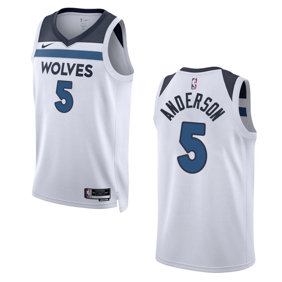 2022-23 Association Edition Minnesota Timberwolves Kyle Anderson White Swingman Jersey