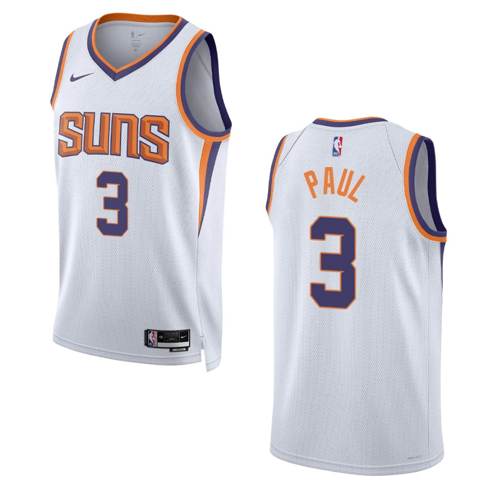 2022-23 Association Edition Phoenix Suns Chris Paul White Swingman Jersey