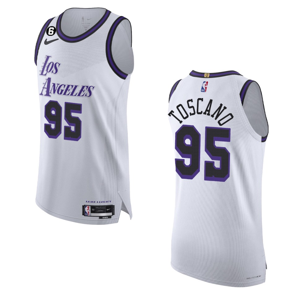 2022-23 City Edition Los Angeles Lakers Juan Toscano-Anderson White Jersey