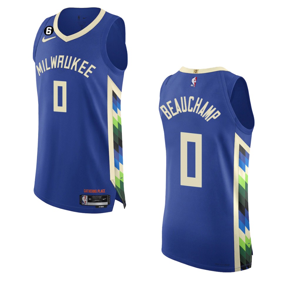 2022-23 City Edition Milwaukee Bucks MarJon Beauchamp Royal Jersey