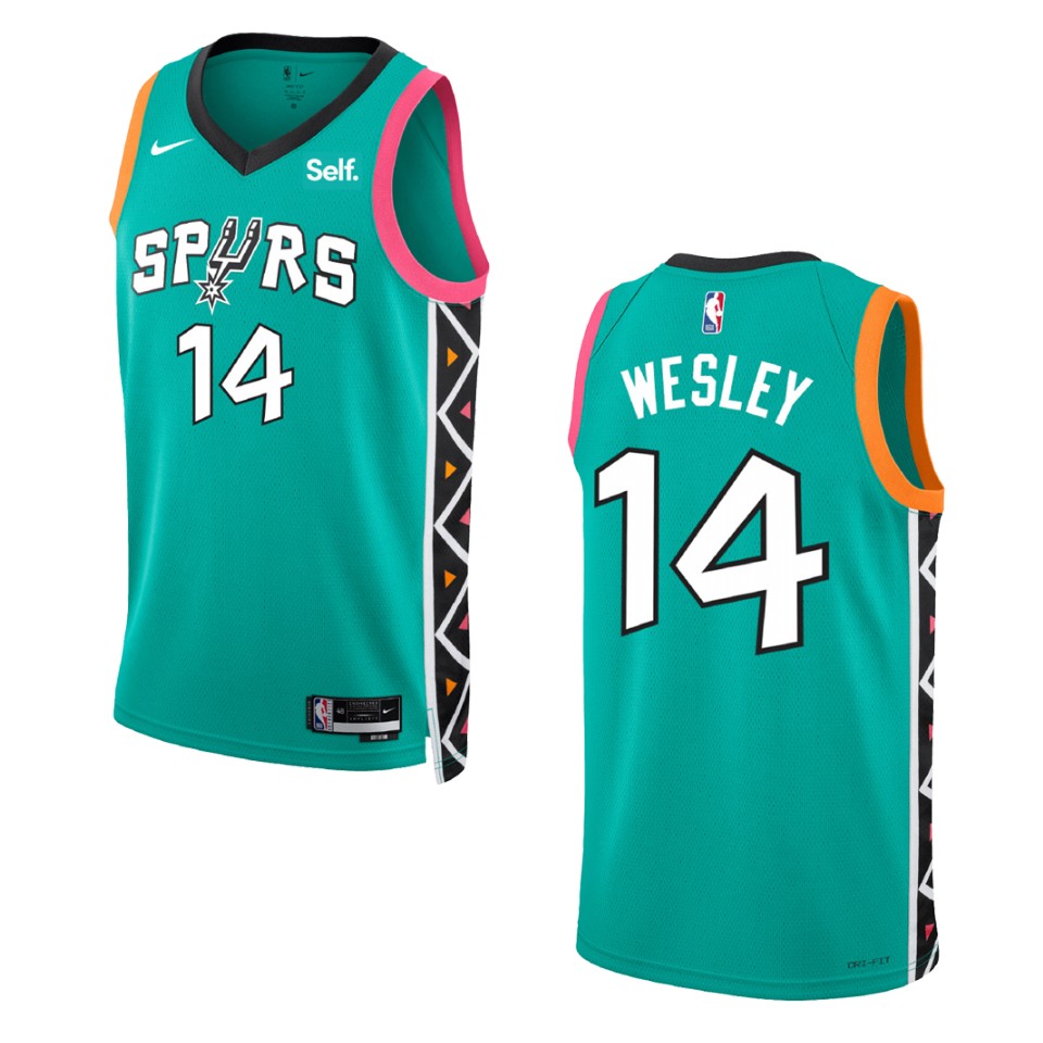 2022-23 City Edition San Antonio Spurs Blake Wesley Turquoise Swingman Jersey