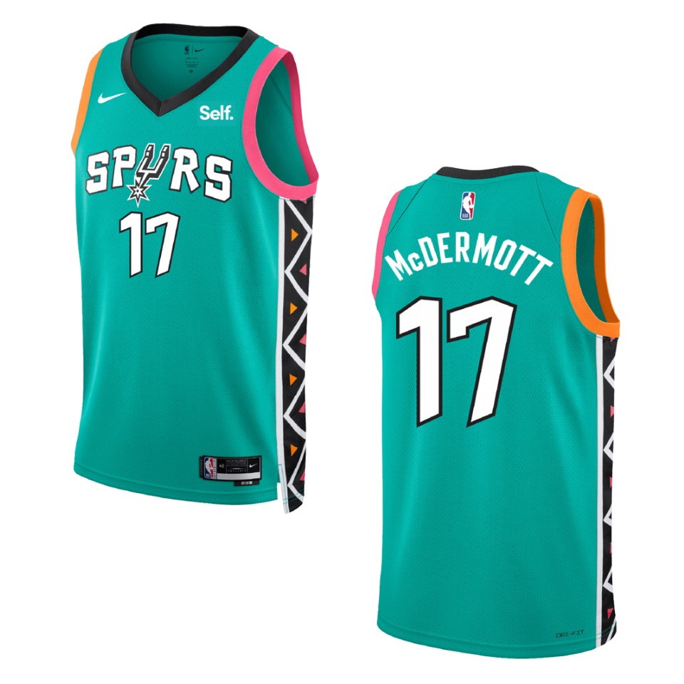 2022-23 City Edition San Antonio Spurs Doug McDermott Turquoise Swingman Jersey