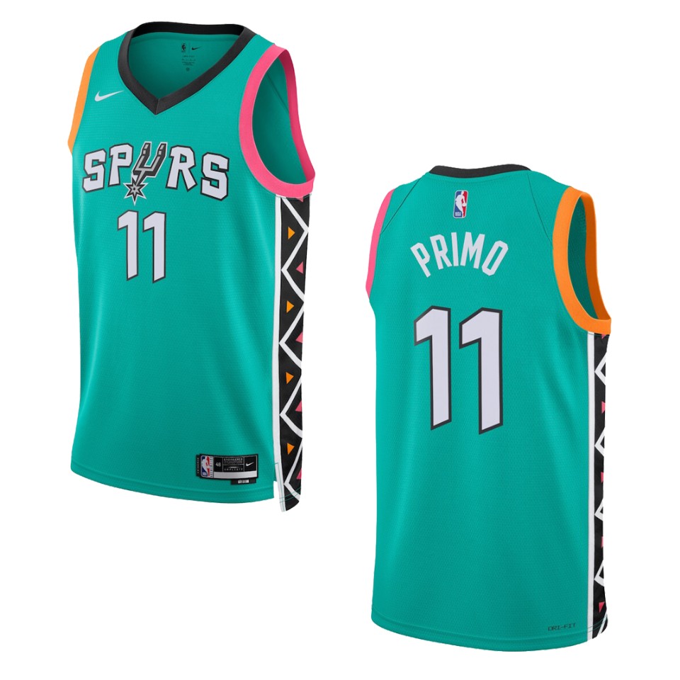 2022-23 City Edition San Antonio Spurs Joshua Primo Turquoise Swingman Jersey