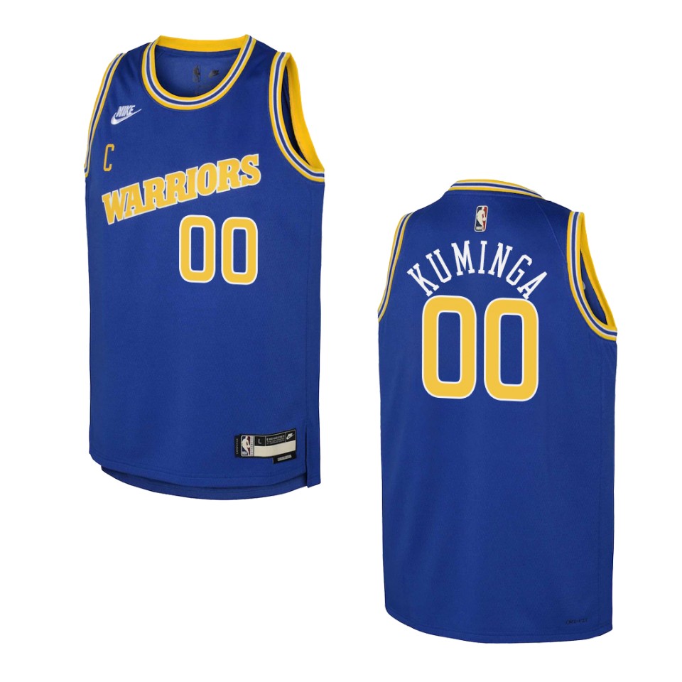 2022-23 Golden State Warriors Youth Classic Edition Jonathan Kuminga Blue Jersey