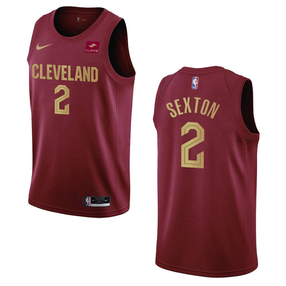 2022-23 Icon Edition Cleveland Cavaliers Collin Sexton Wine Swingman Jersey