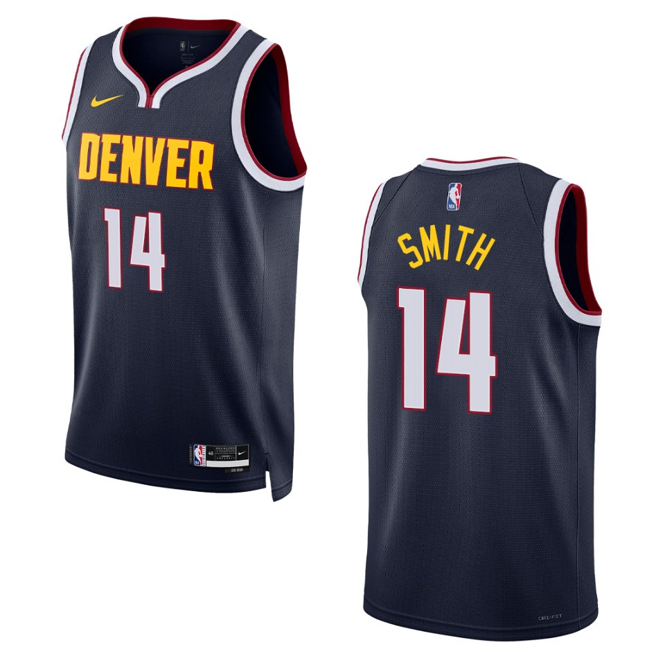 2022-23 Icon Edition Denver Nuggets Ish Smith Navy Swingman Jersey