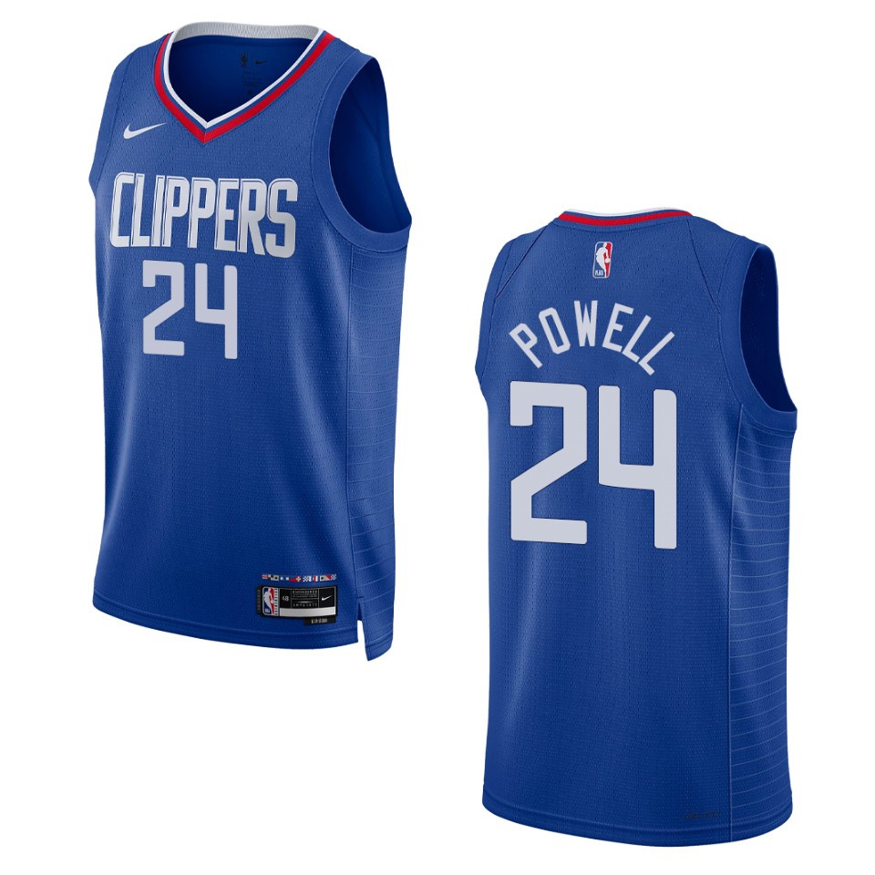 2022-23 Icon Edition Los Angeles Clippers Norman Powell Royal Swingman Jersey