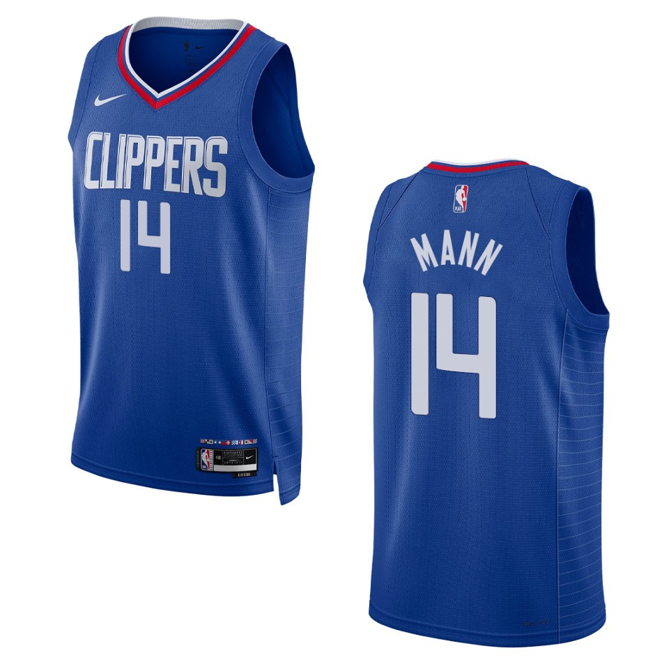 2022-23 Icon Edition Los Angeles Clippers Terance Mann Royal Swingman Jersey