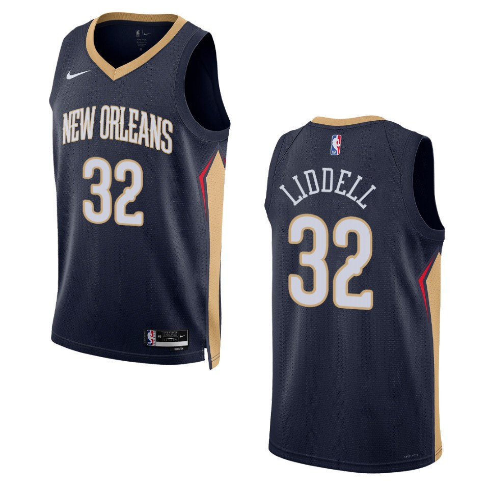 2022-23 Icon Edition New Orleans Pelicans E.J. Liddell Navy Swingman Jersey