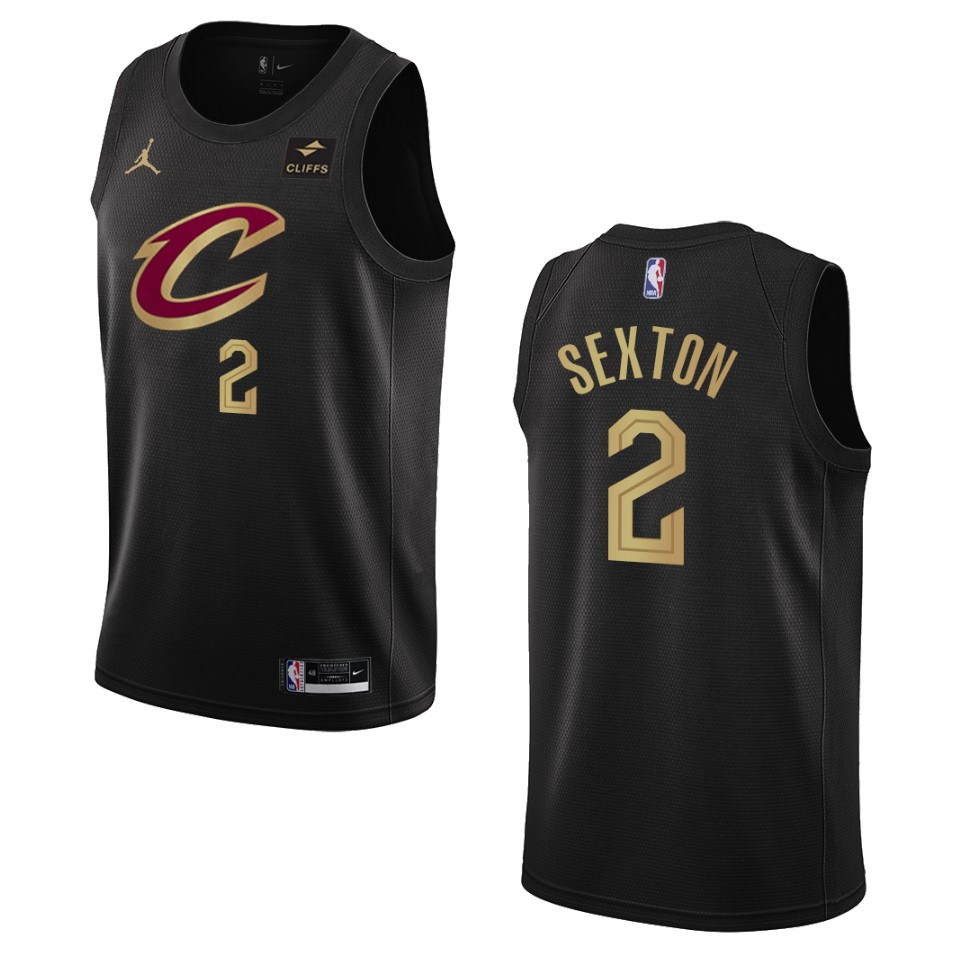 2022-23 Statement Edition Cleveland Cavaliers Collin Sexton Black Swingman Jersey