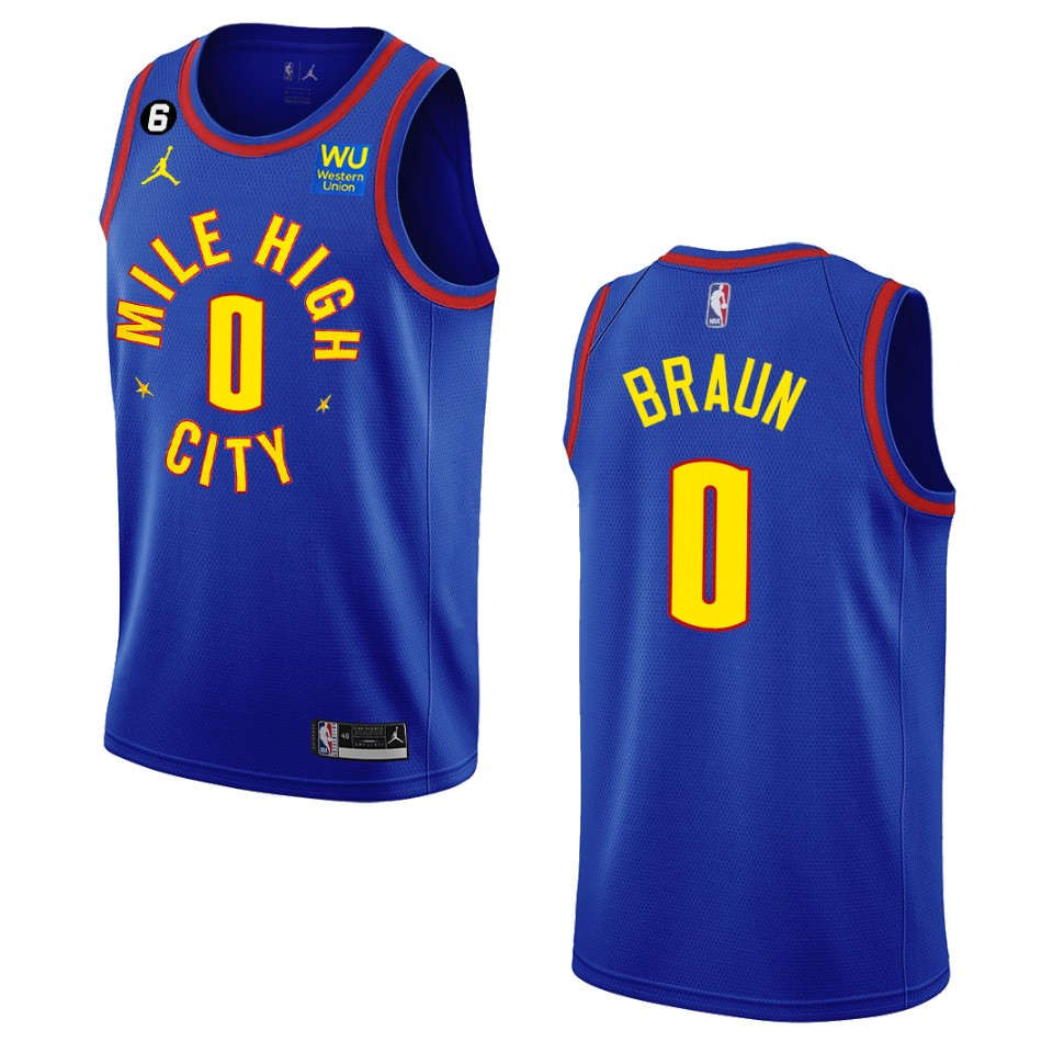 2022-23 Statement Edition Denver Nuggets Christian Braun Royal Swingman Jersey