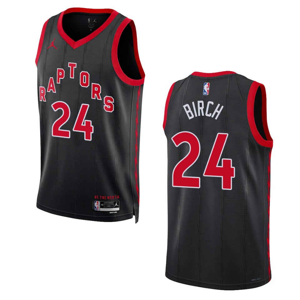 2022-23 Statement Edition Toronto Raptors Khem Birch Black Swingman Jersey