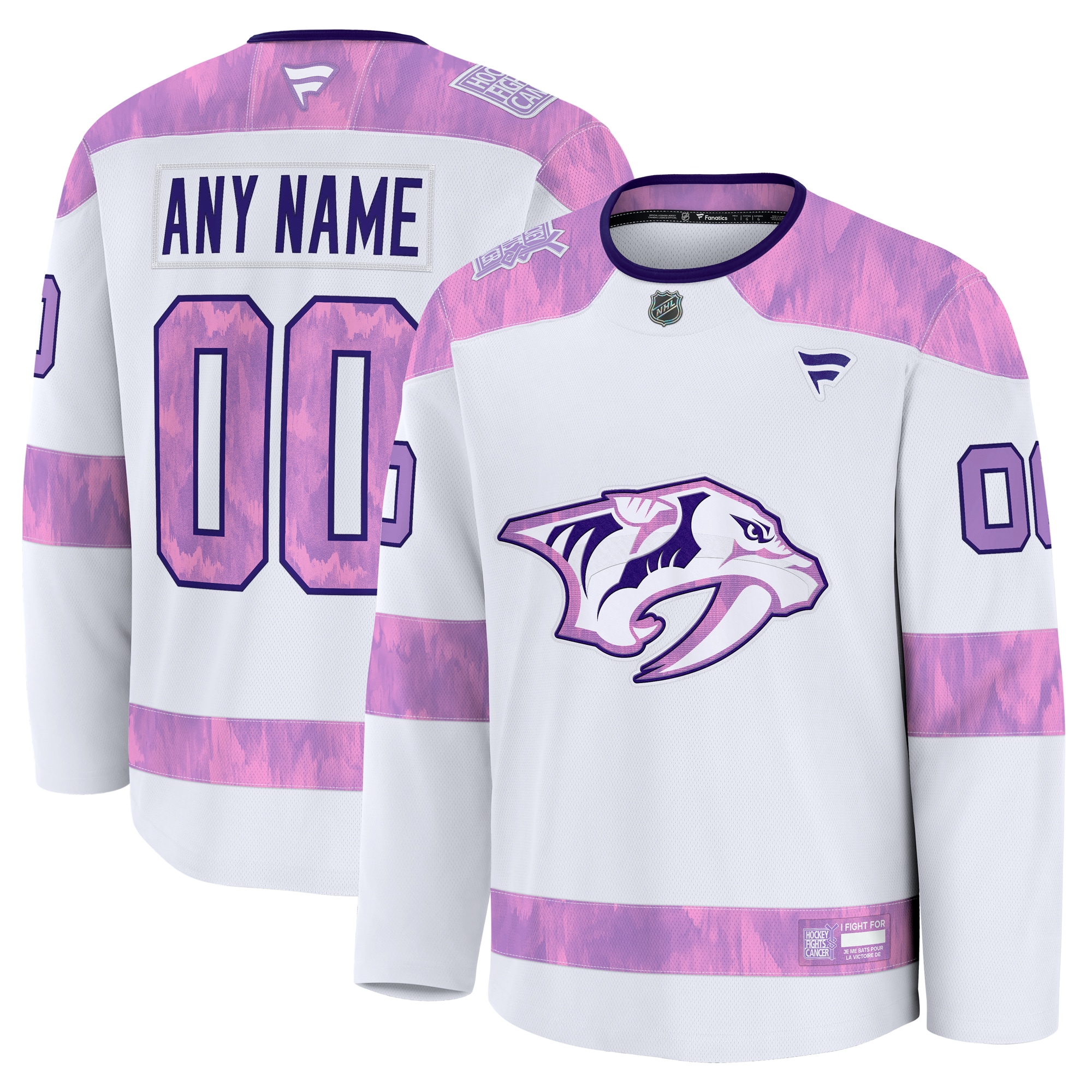 2024 Nashville Predators HFC Jersey - Ultimate Fanatics White Practice