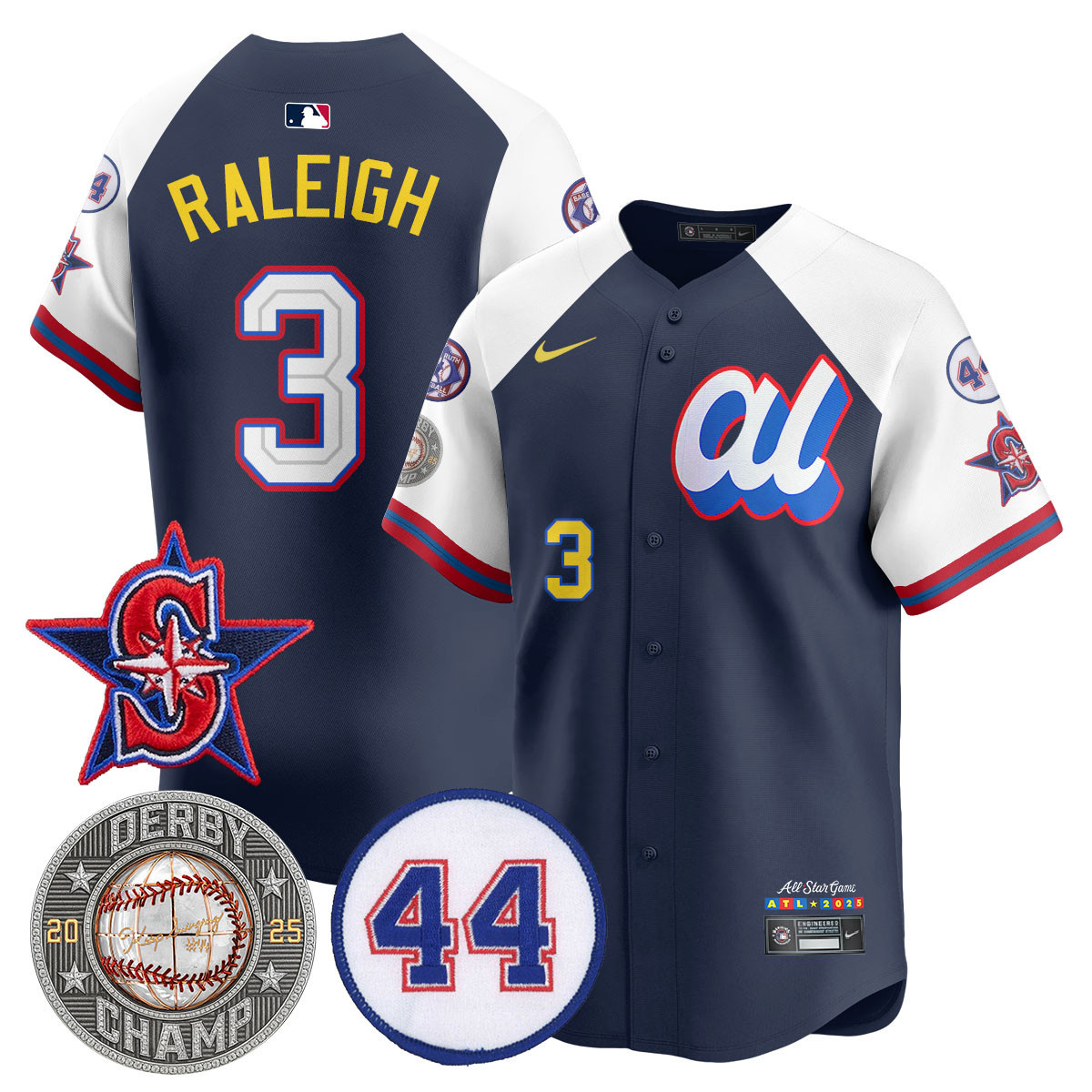 2025 All-Star Raleigh Jersey - Nike - Navy & White