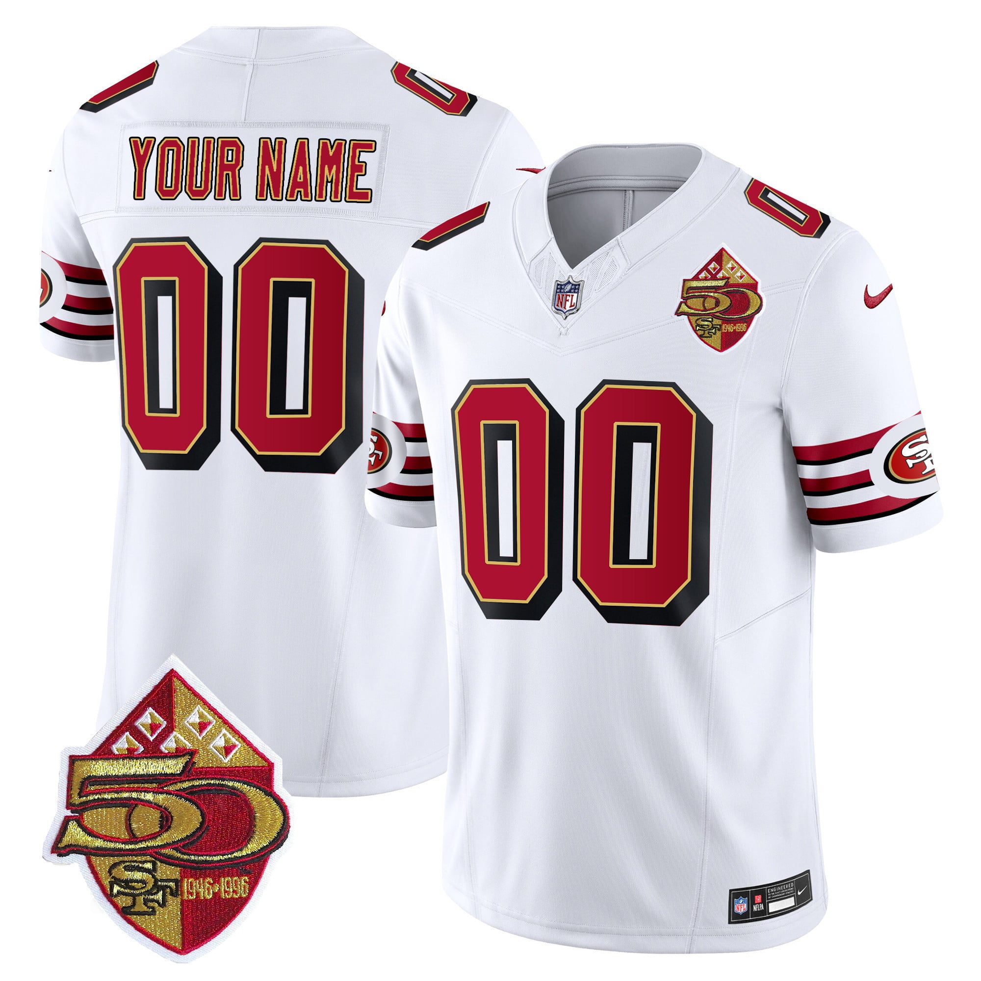 Alternative view of 49ers 50th Anniversary Jersey - Nike San Francisco