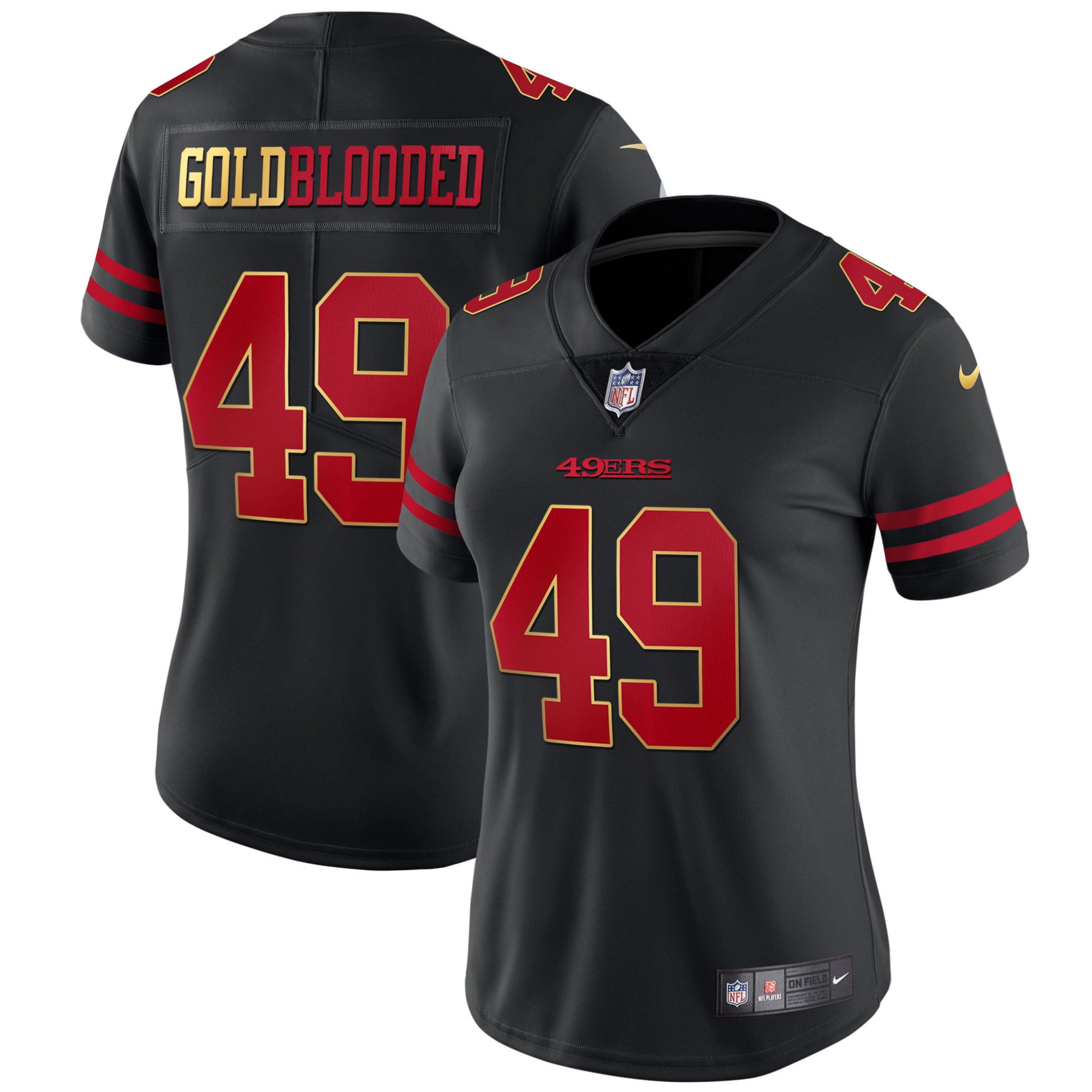 Alternative view of 49ers Deebo Samuel Black Jersey - Nike - Gold Blooded Edition