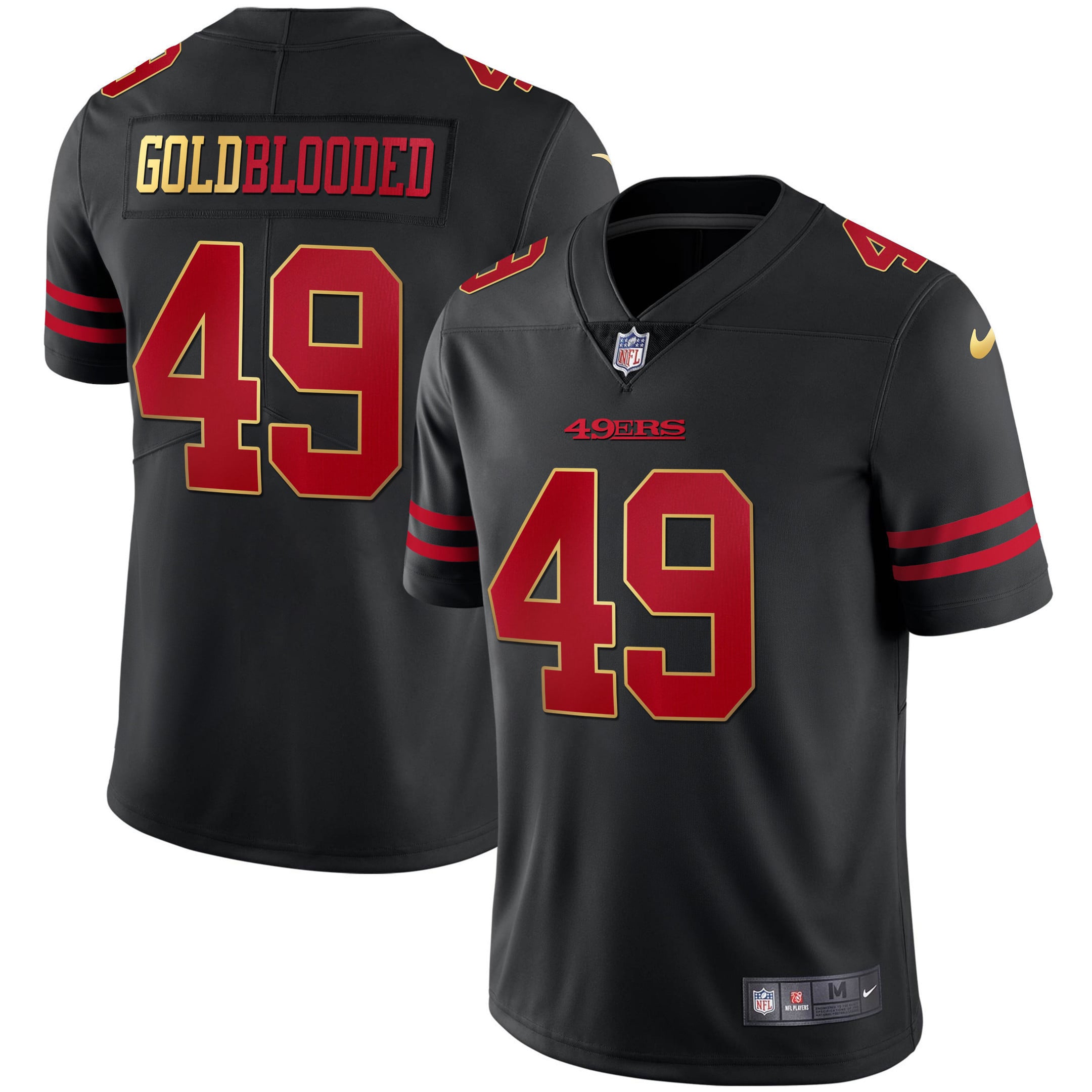 49ers Deebo Samuel Black Jersey - Nike - Gold Blooded Edition