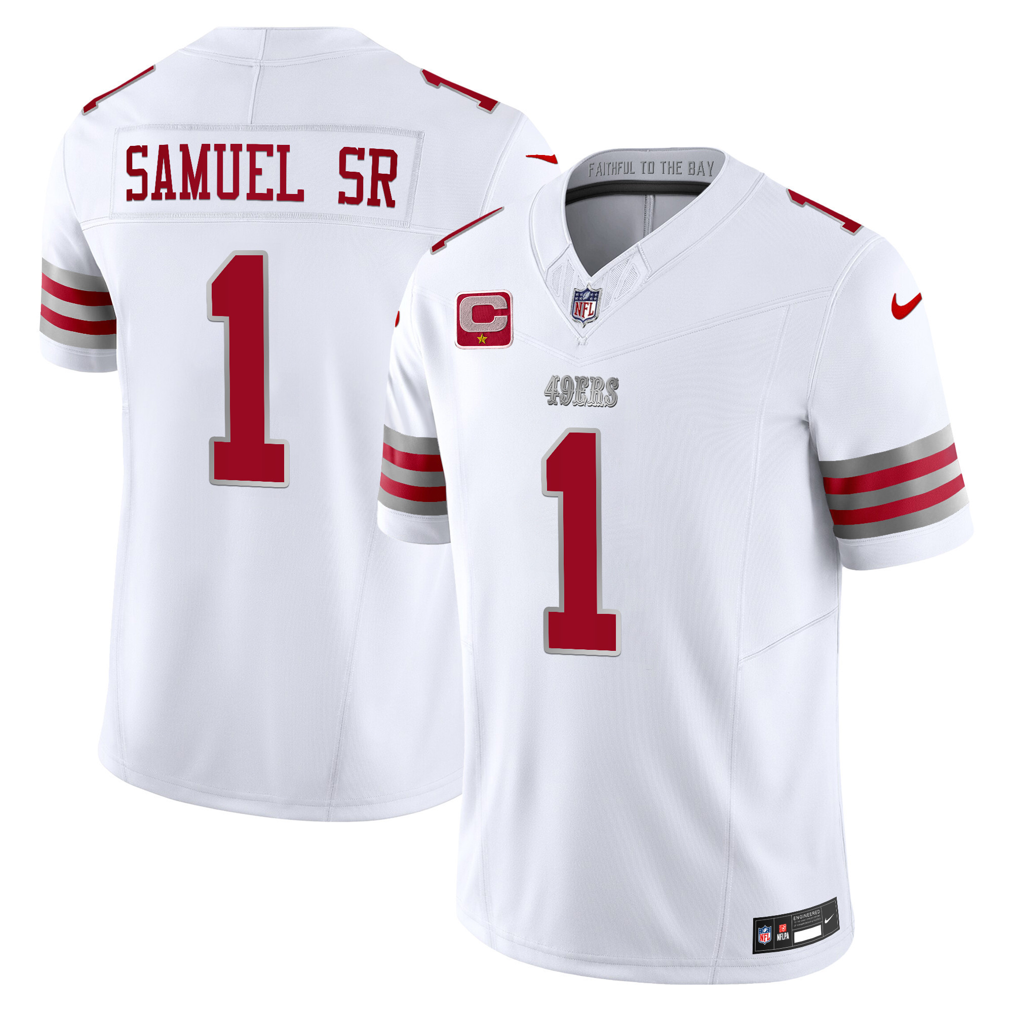 Alternative view of 49ers McCaffrey #23 Jersey - Nike 49ers McCaffrey #23 White Jersey