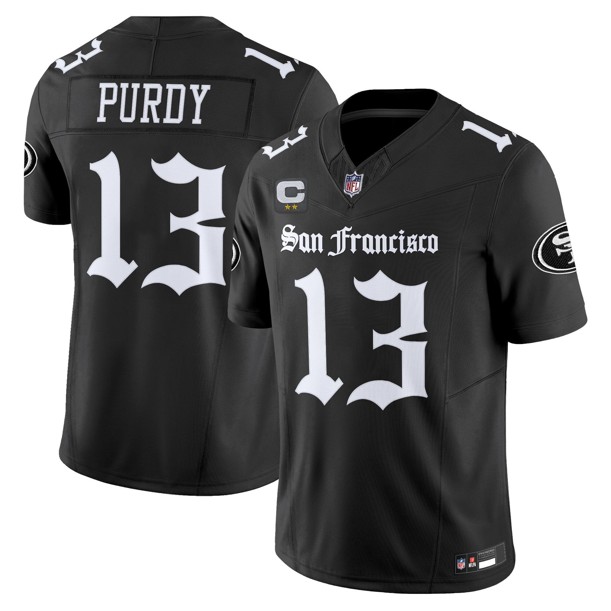 49ers Purdy #13 Black Jersey - Nike - Limited Edition