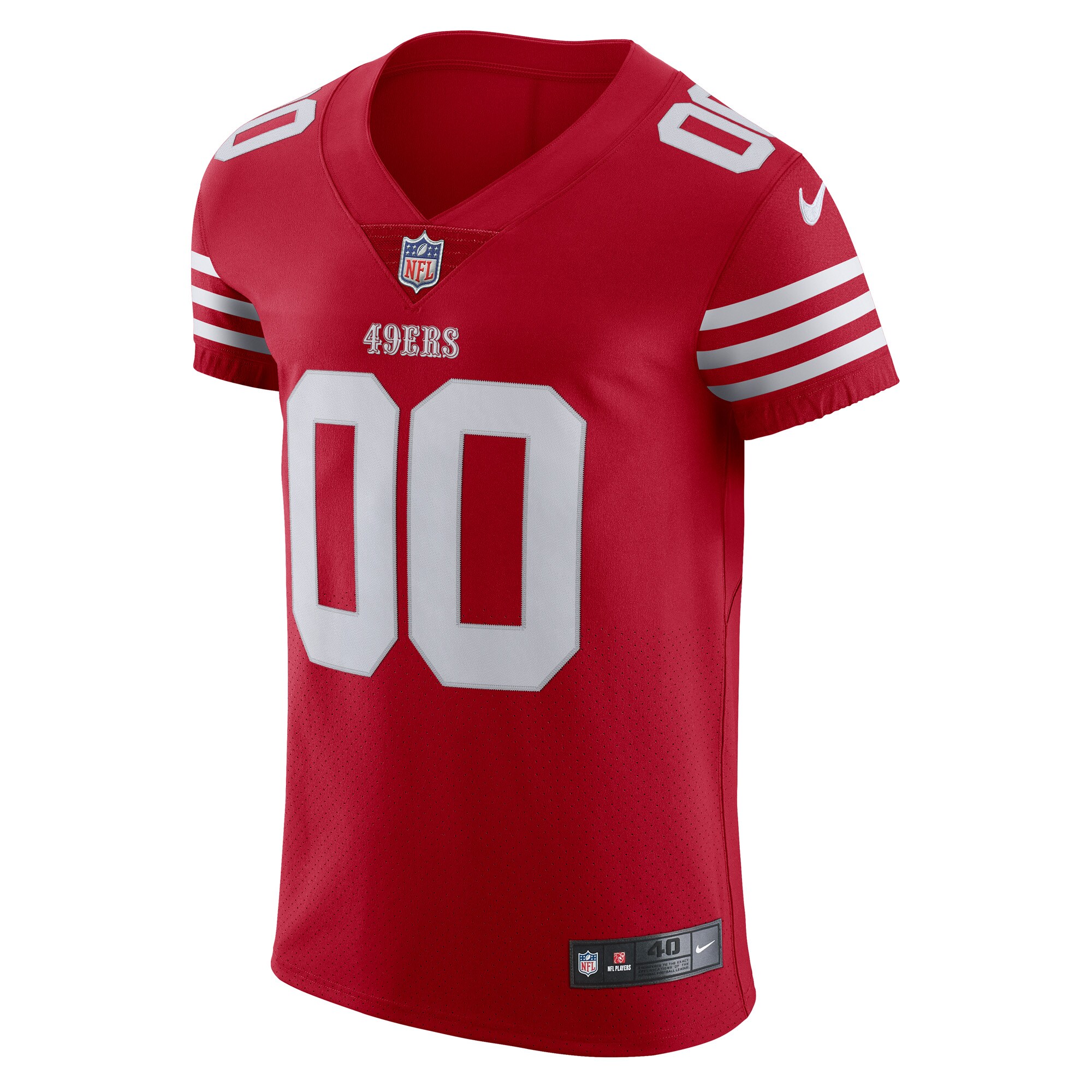 Alternative view of 49ers Scarlet Custom Elite Jersey - Nike - Personalize Now!