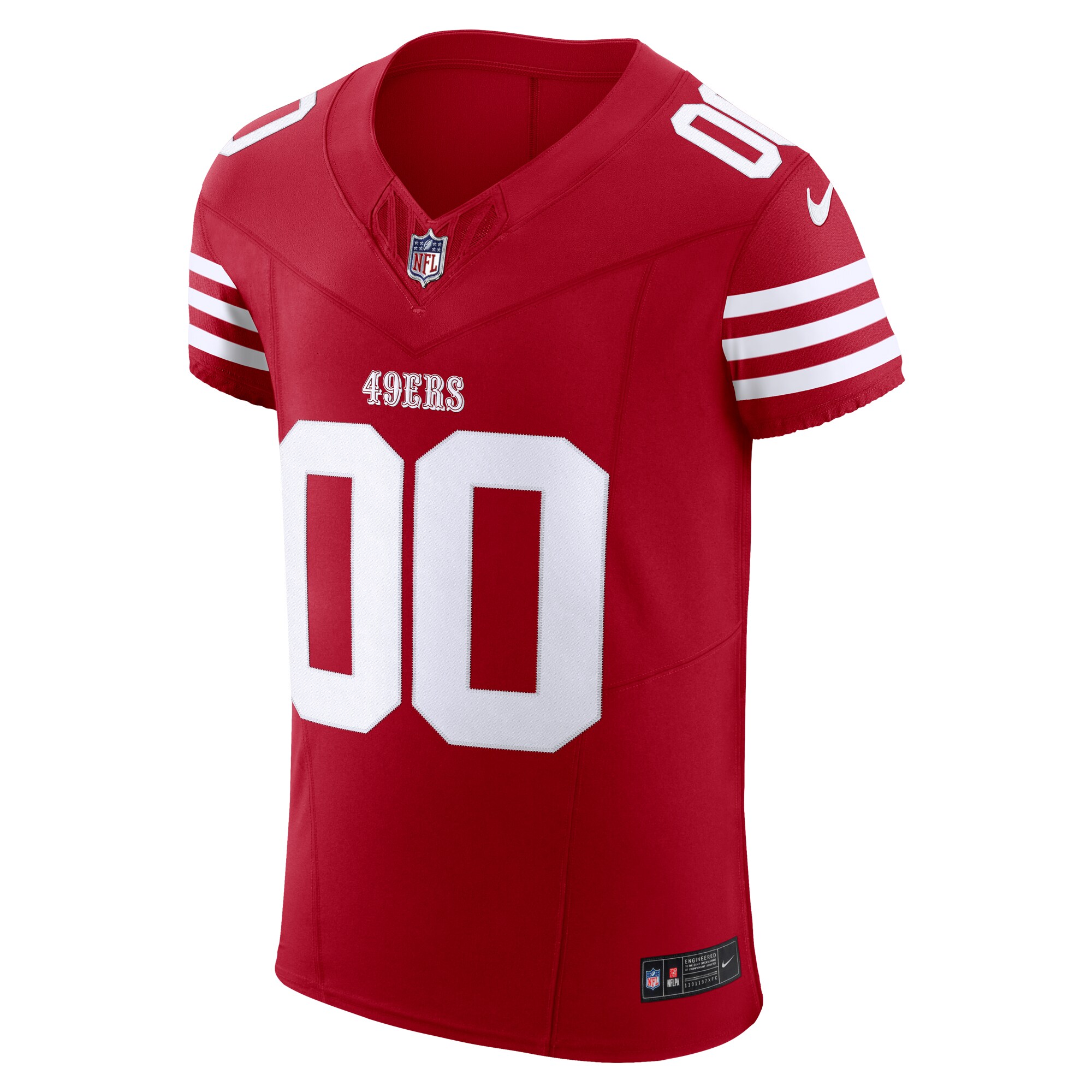 Alternative view of 49ers Scarlet Custom Jersey nike design - Nike 49ers Scarlet Custom