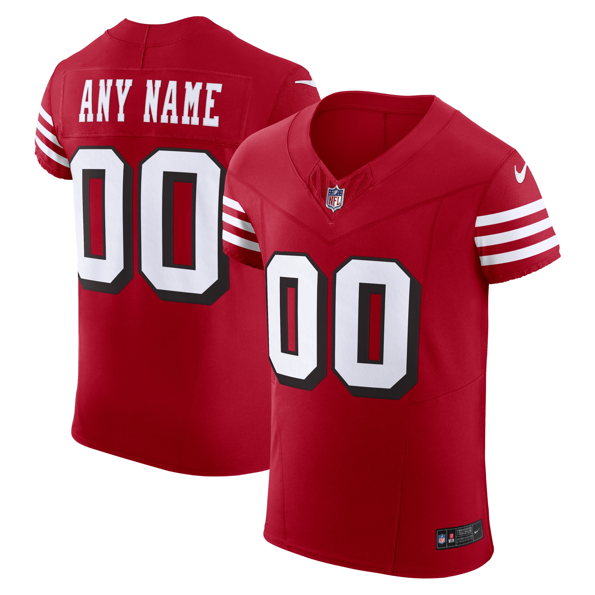 49ers Scarlet Custom Jersey - Nike - Personalize Your Game!