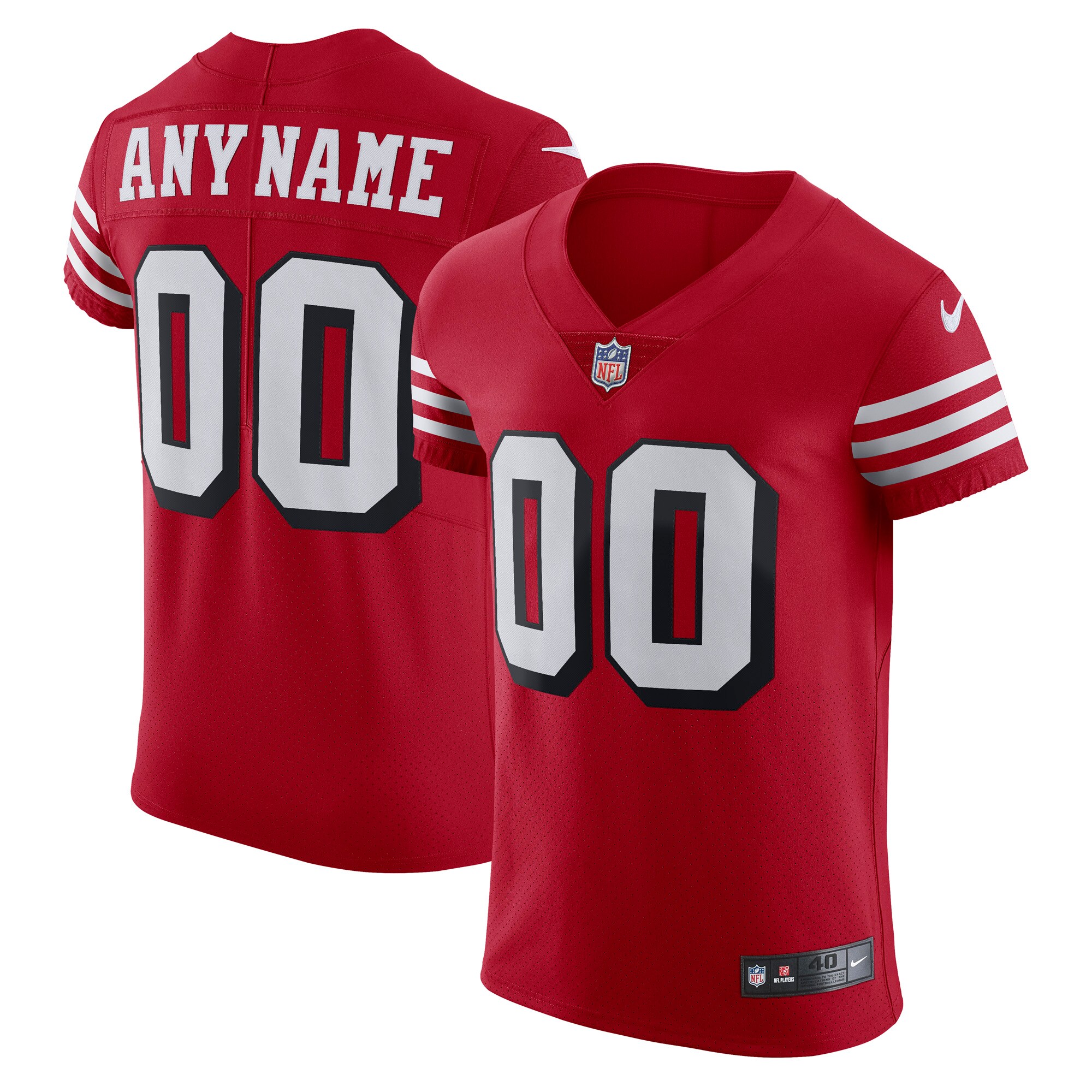 49ers Scarlet Game Custom Jersey - Nike - Design Your Legacy