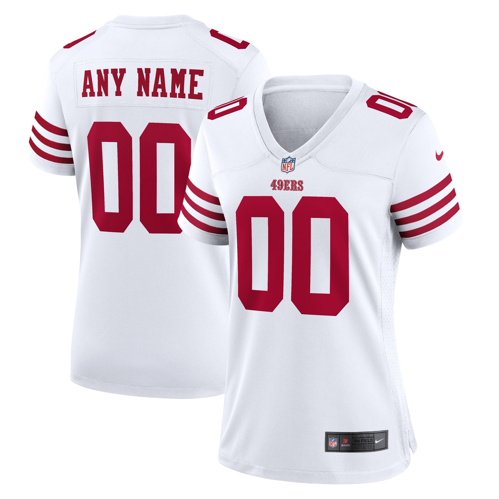 49ers White Custom Jersey nike - Nike 49ers White Custom Jersey 2