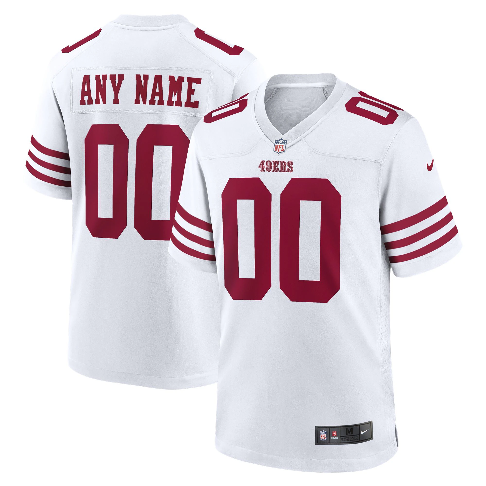 49ers White Custom Jersey nike - Nike 49ers White Custom Jersey 3