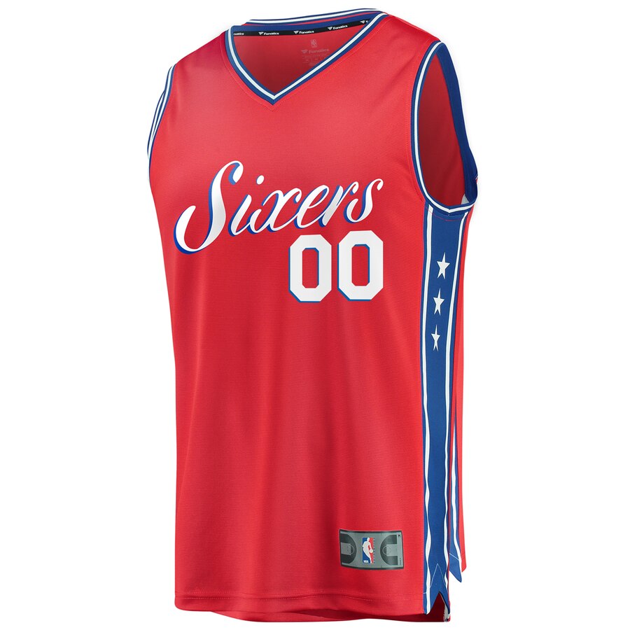 Alternative view of 76ers Custom Red Jersey - Fanatics - 2024/25 Edition