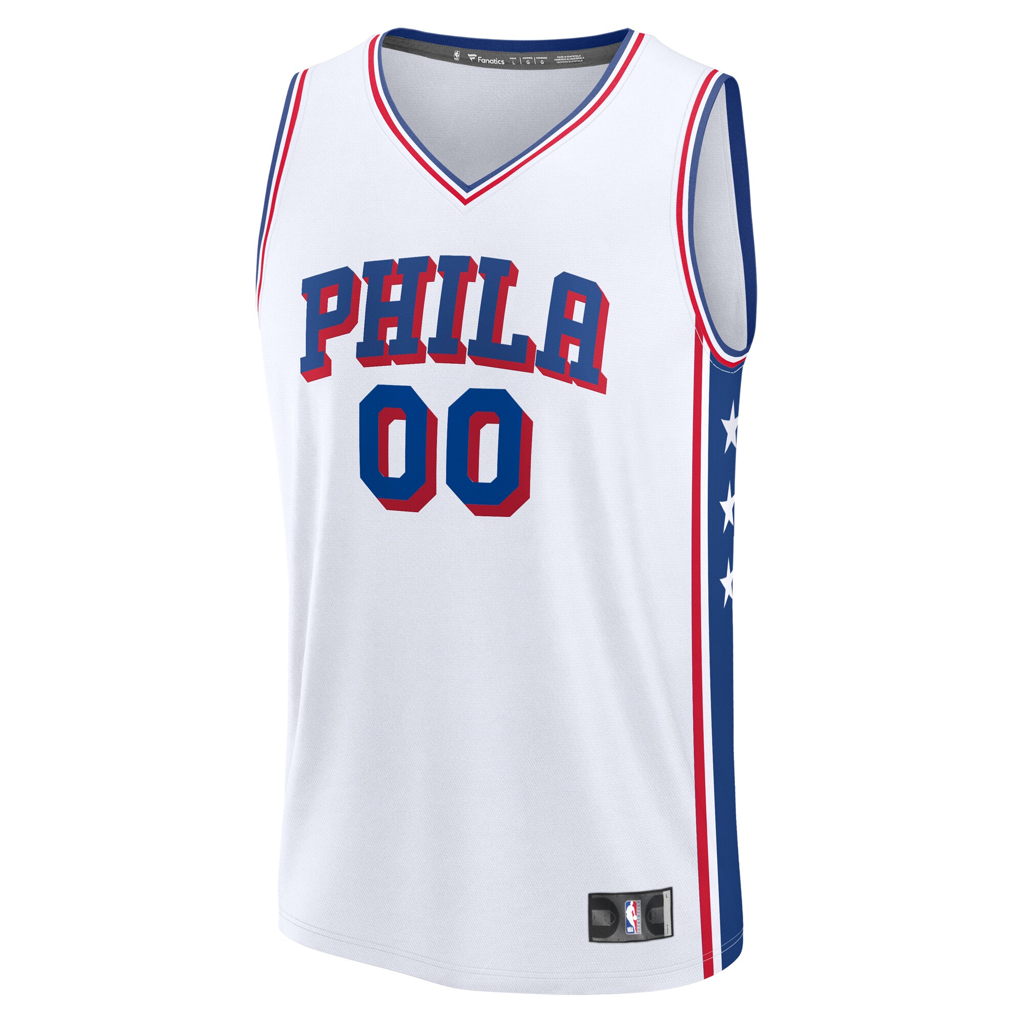 Alternative view of 76ers White Custom Jersey - Fanatics - Personalize Yours!