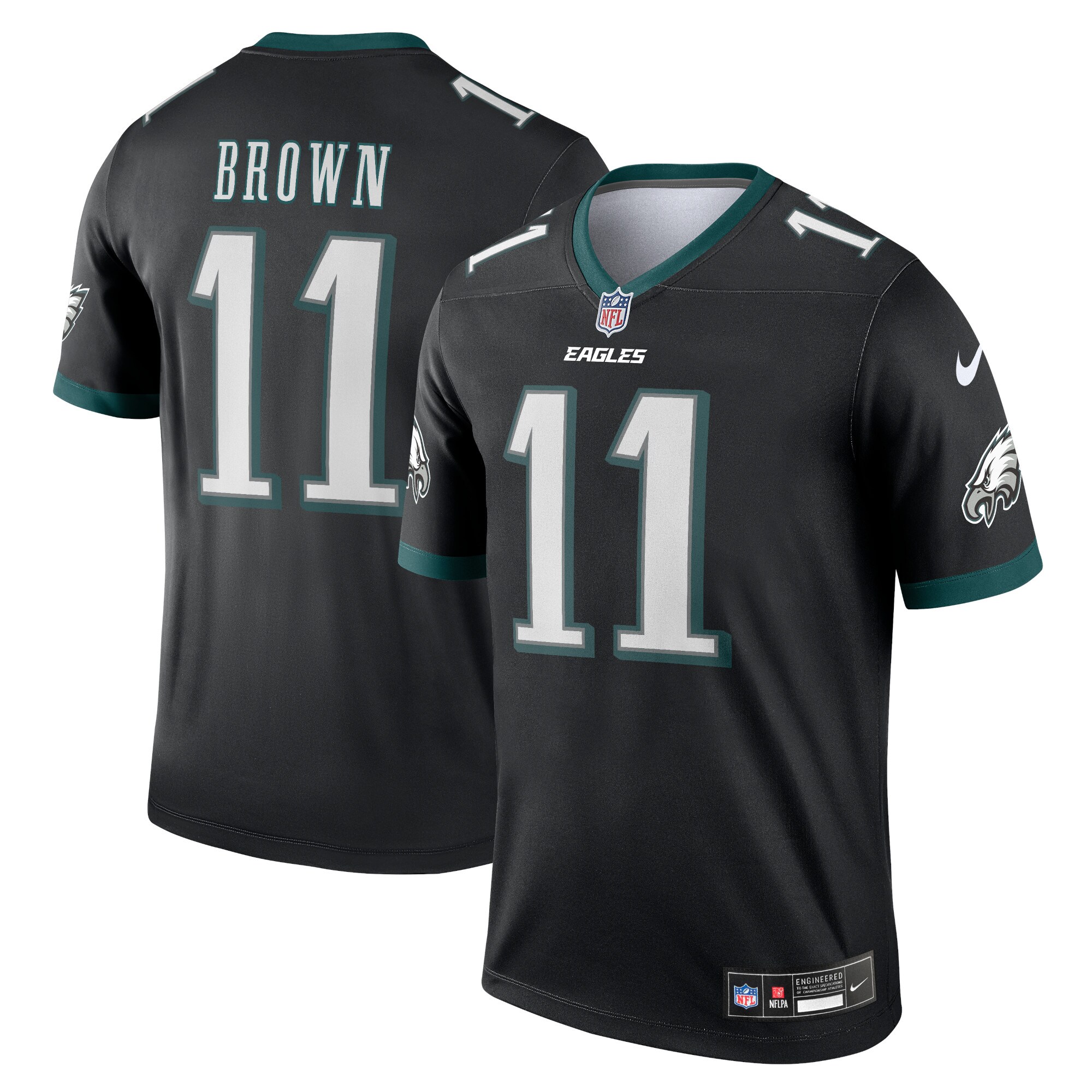 A.J. Brown Philadelphia Eagles Nike Legend Jersey - Black