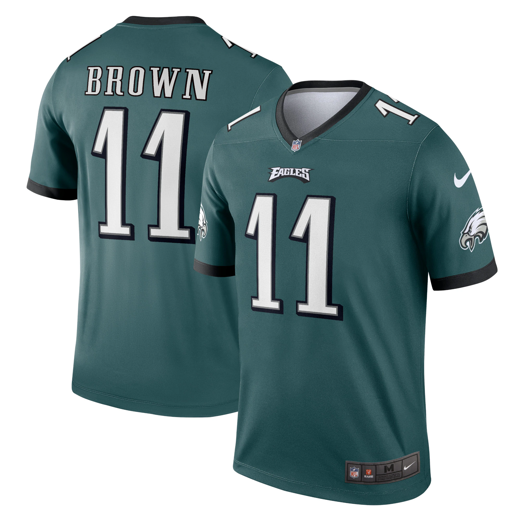 A.J. Brown Philadelphia Eagles Nike Legend Jersey - Midnight Green