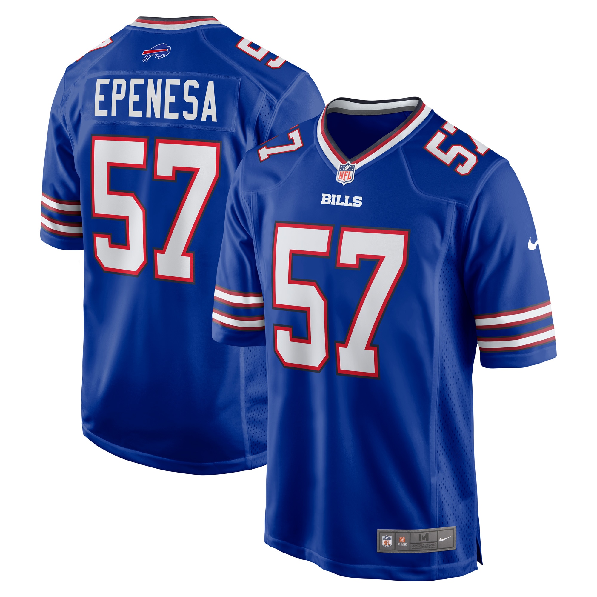 A.J. Epenesa Buffalo Bills Game Player Jersey - Royal