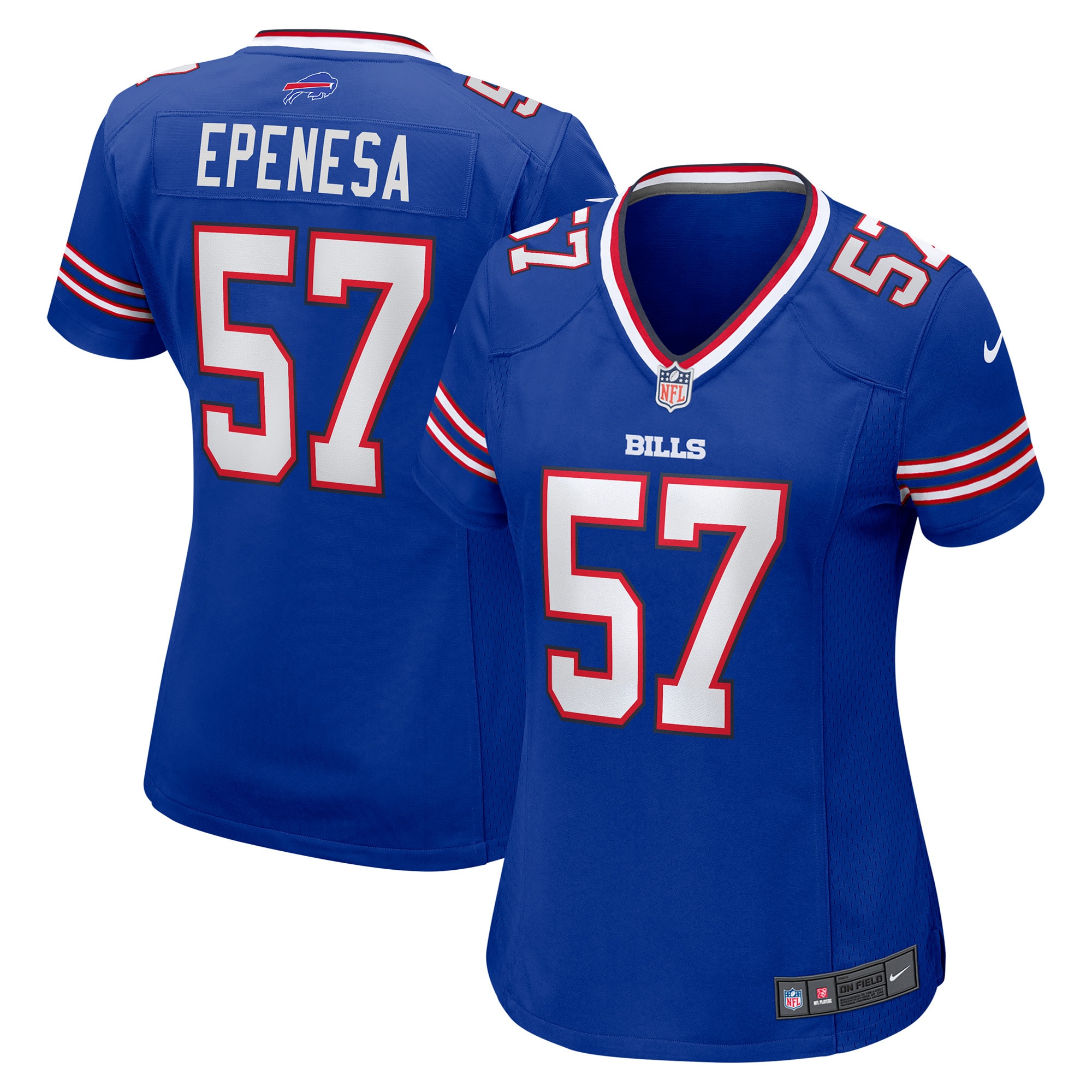 A.J. Epenesa Buffalo Bills Women's Game Jersey - Royal