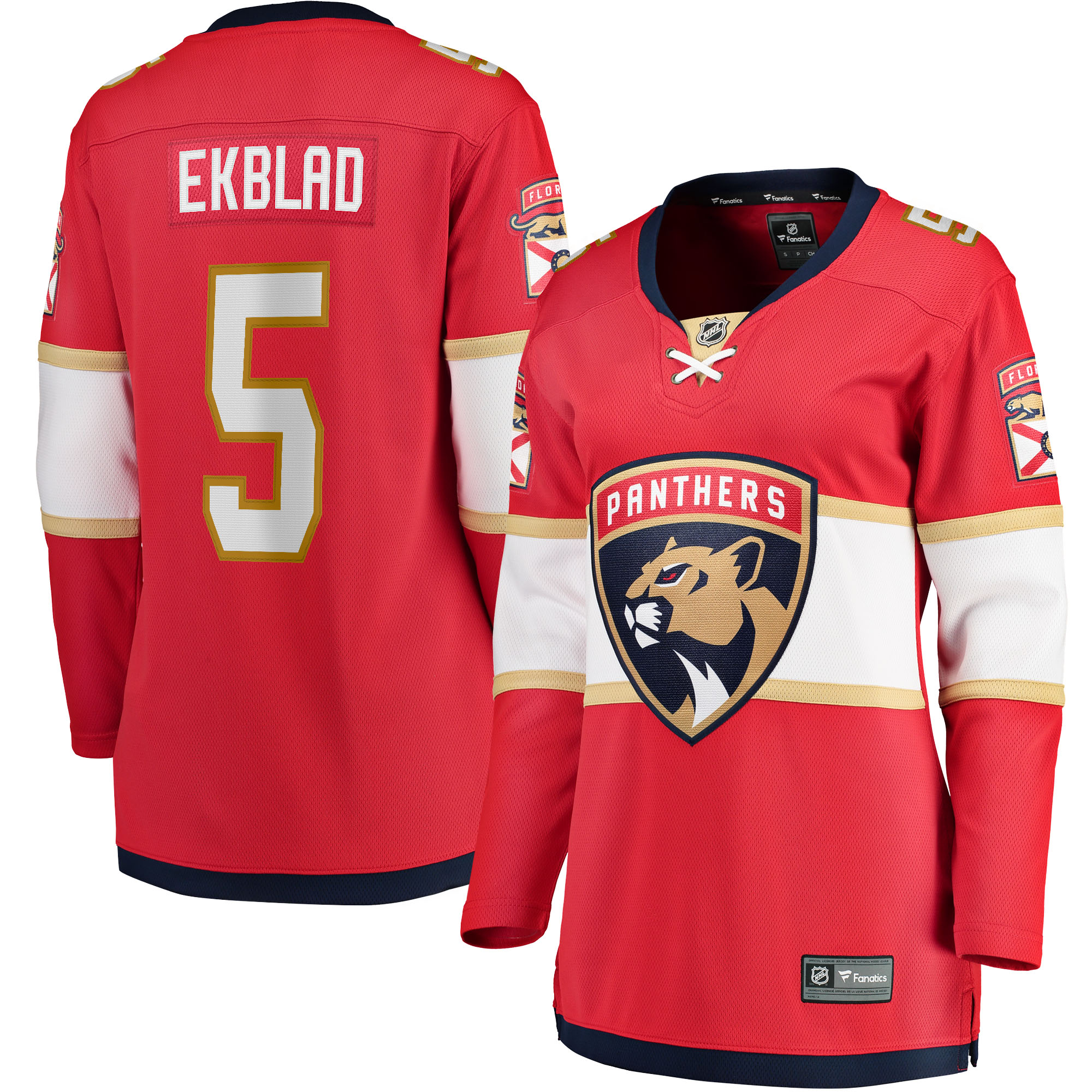 Aaron Ekblad Florida Panthers Fanatics Women's Home Team Breakaway Player Jersey - Red